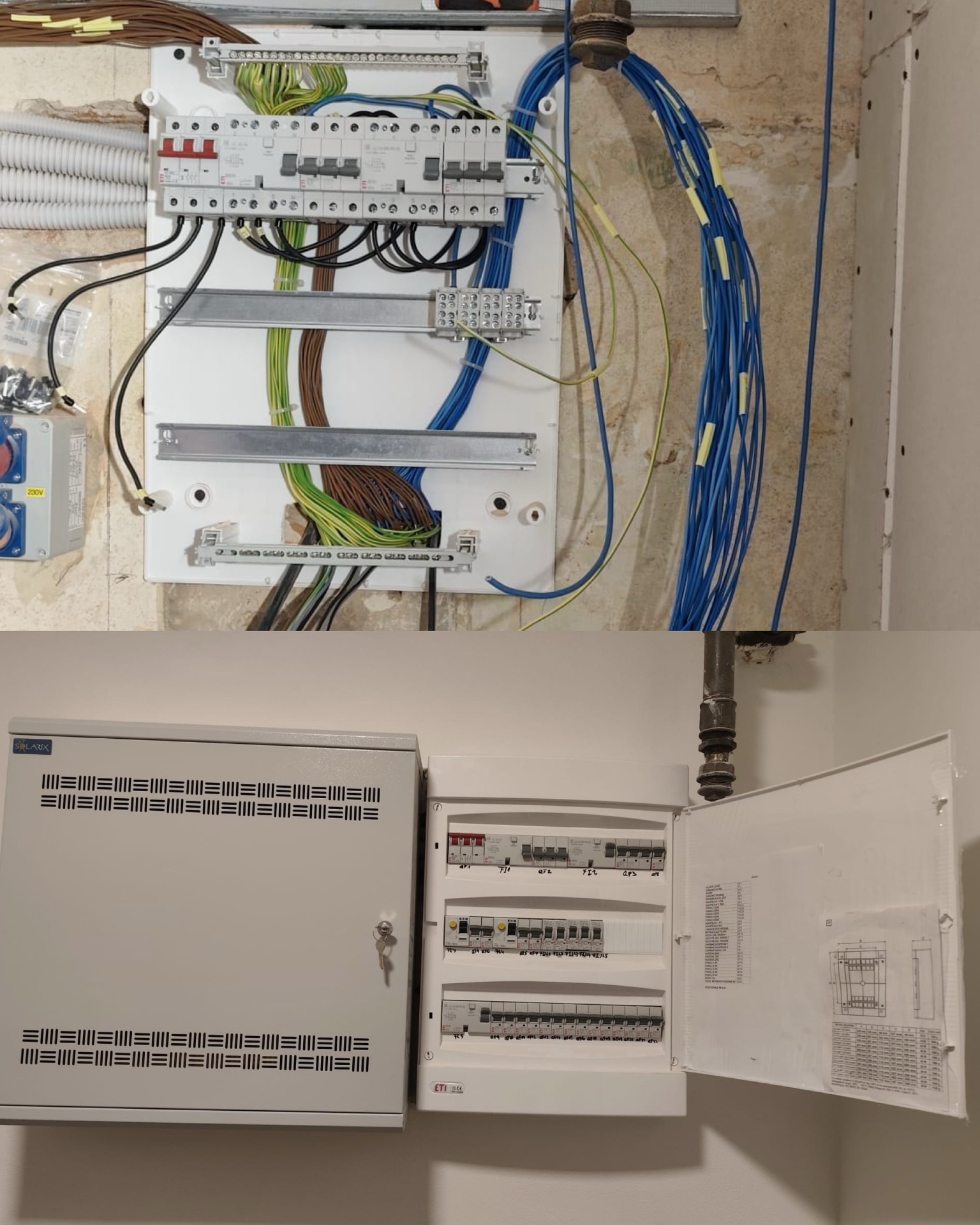 👉 Nově instalovaný rozvaděč – přehledné zapojení, důraz na bezpečnost a kvalitu provedení. Každý detail má své místo. ⚡